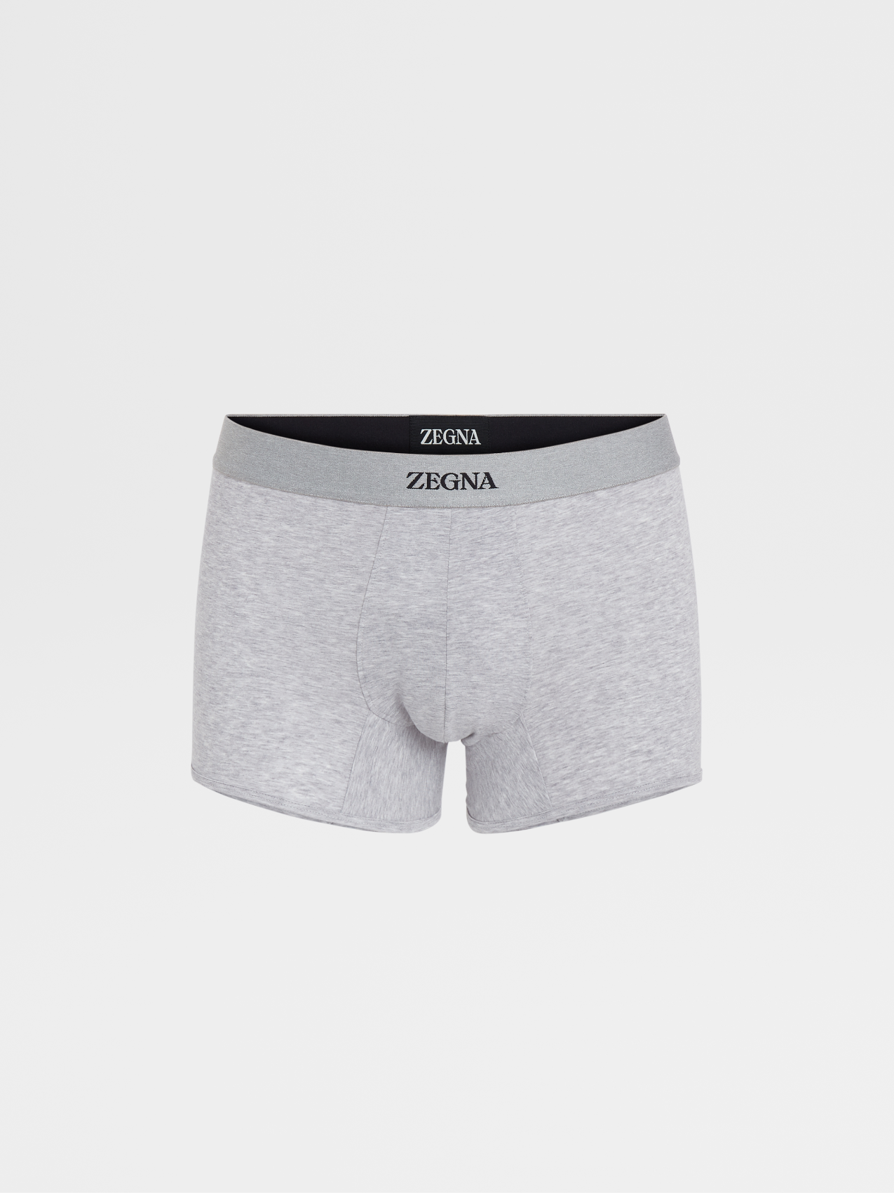 Grey Mélange Cotton Trunks